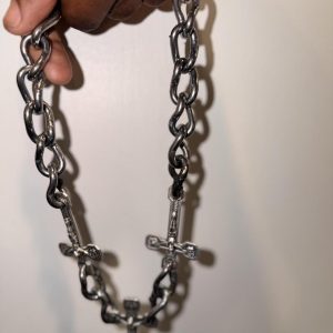 Handmade 22″ Steel Triple-Cross Chain