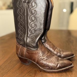Snakeskin Cowboy Boots (J. Chisholm)
