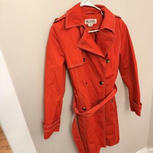 Michael Kors Red Rain Coat
