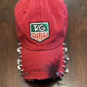 Distressed Tag Heuer Nailed Cap