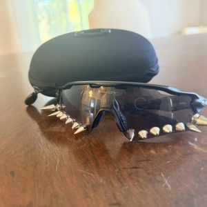 DIY Spiked Black Oakleys