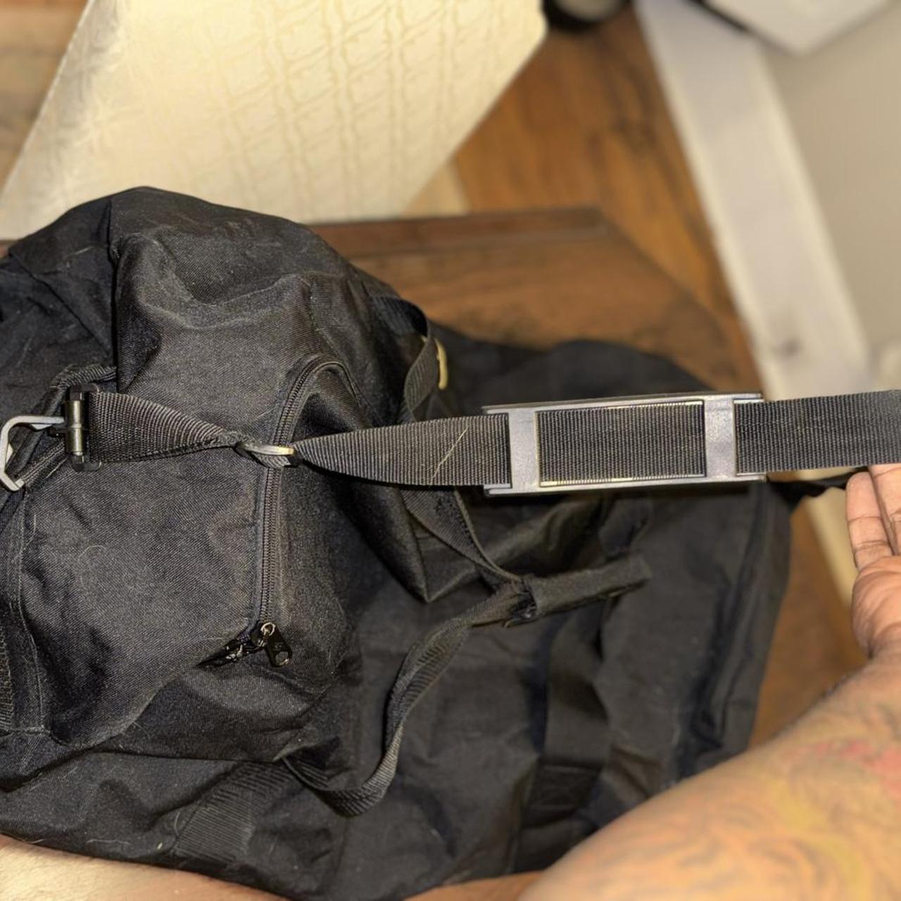 Vintage US Army Black Canvas Duffle